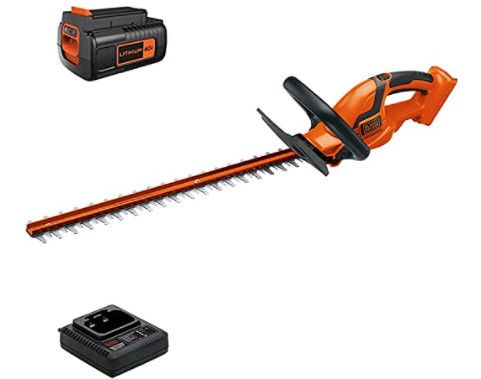 black and decker hedge trimmer: BLACK+DECKER 40V MAX Cordless Hedge Trimmer